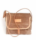 Shoulder bag SUPER, dyed red onion peels